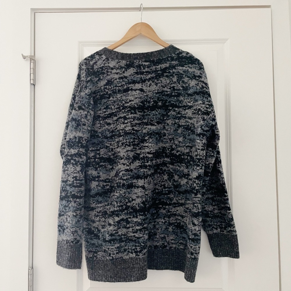 Atheta Westlake Textured Merino Wool Cardigan Fog Camo Cool - Picture 7 of 12